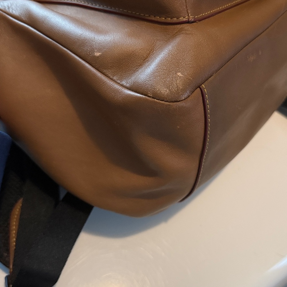 Disney’s Coach Tan Backpack with Mickey Mouse Patches - Picture 5 of 8